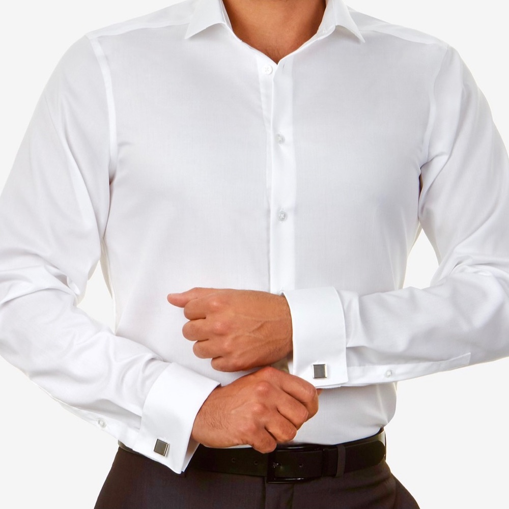 NWT Calvin Klein Steel slim fit dress shirt